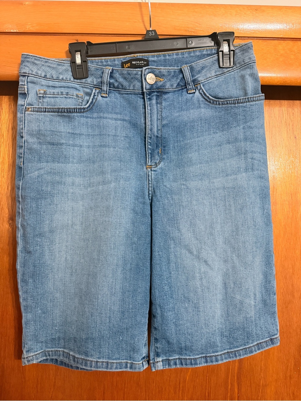 Lee Women's Medium Blue Denim Jean Shorts - Picture 14 of 15